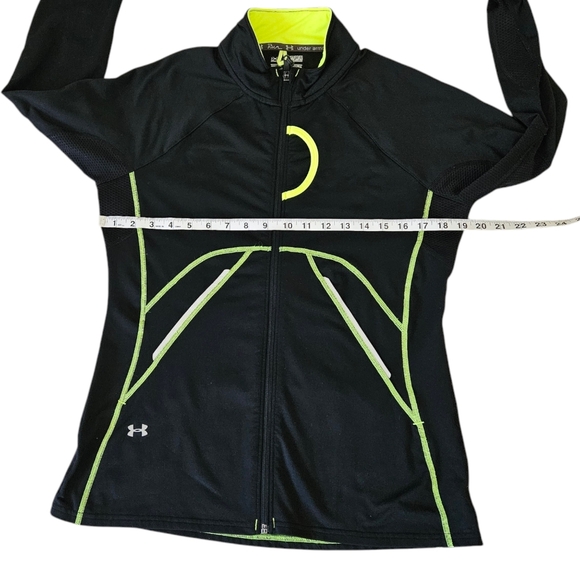 Under Armour ColdGear Run Full Zip Reflective Jacket Semi Fitted Women's M - Picture 6 of 14